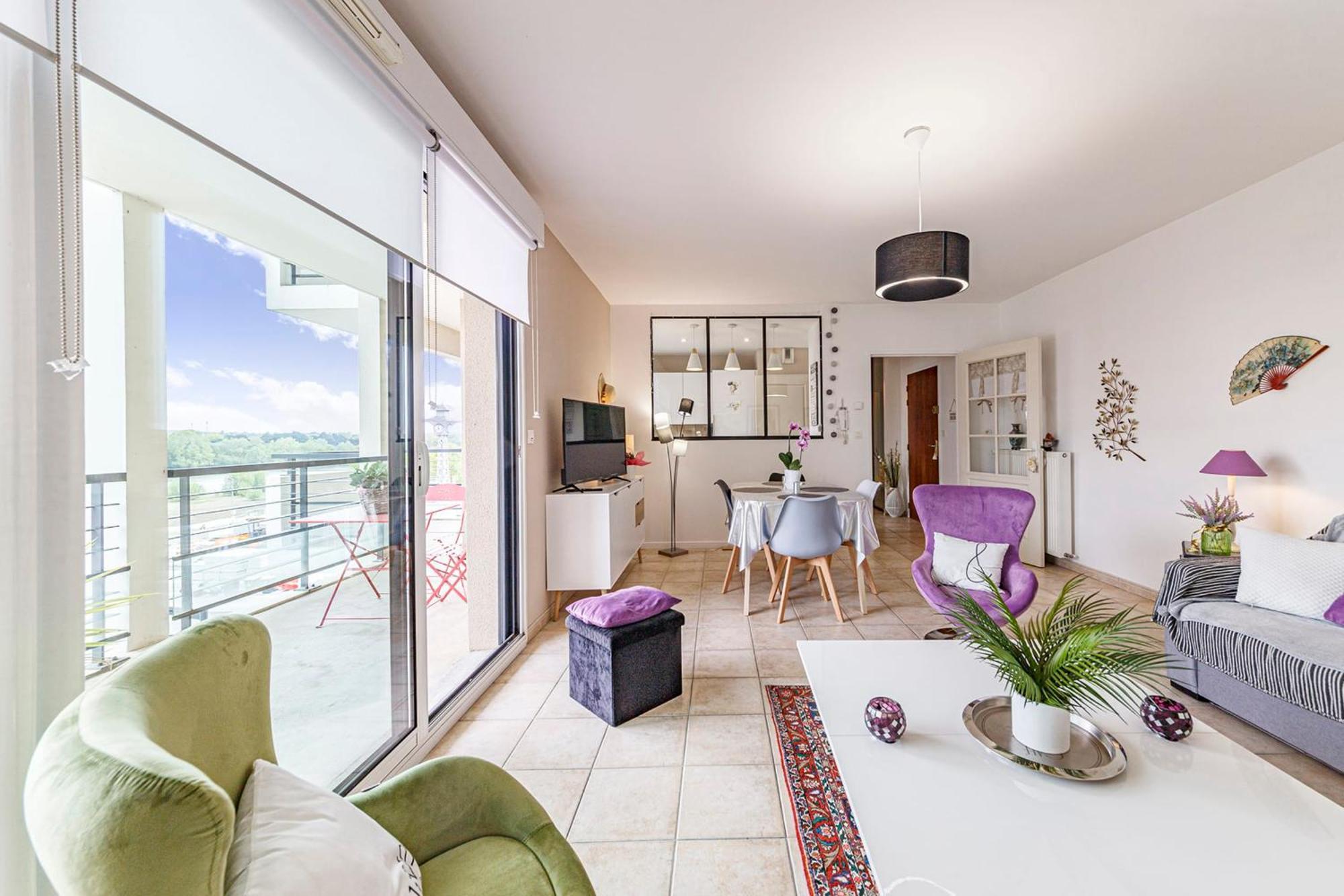 L'Aragon Wifi Balcon Vue La Maine Lejlighed Angers Eksteriør billede