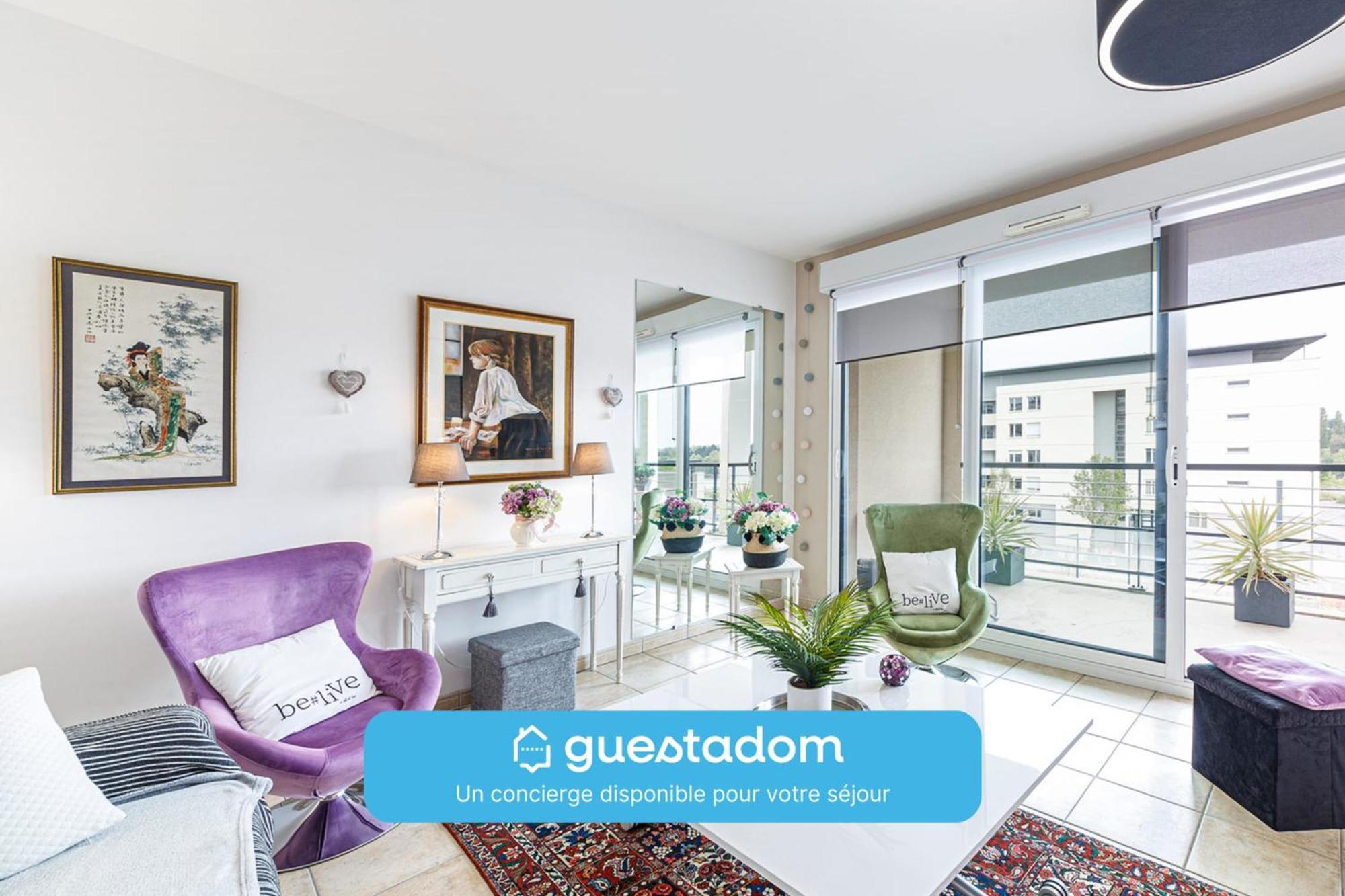 L'Aragon Wifi Balcon Vue La Maine Lejlighed Angers Eksteriør billede